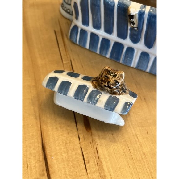 Vintage1995 Tea-nee Teapots Tiny Teapot With Cats On Couch Cardinal Inc - Picture 9 of 10